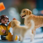 service dog working with handler